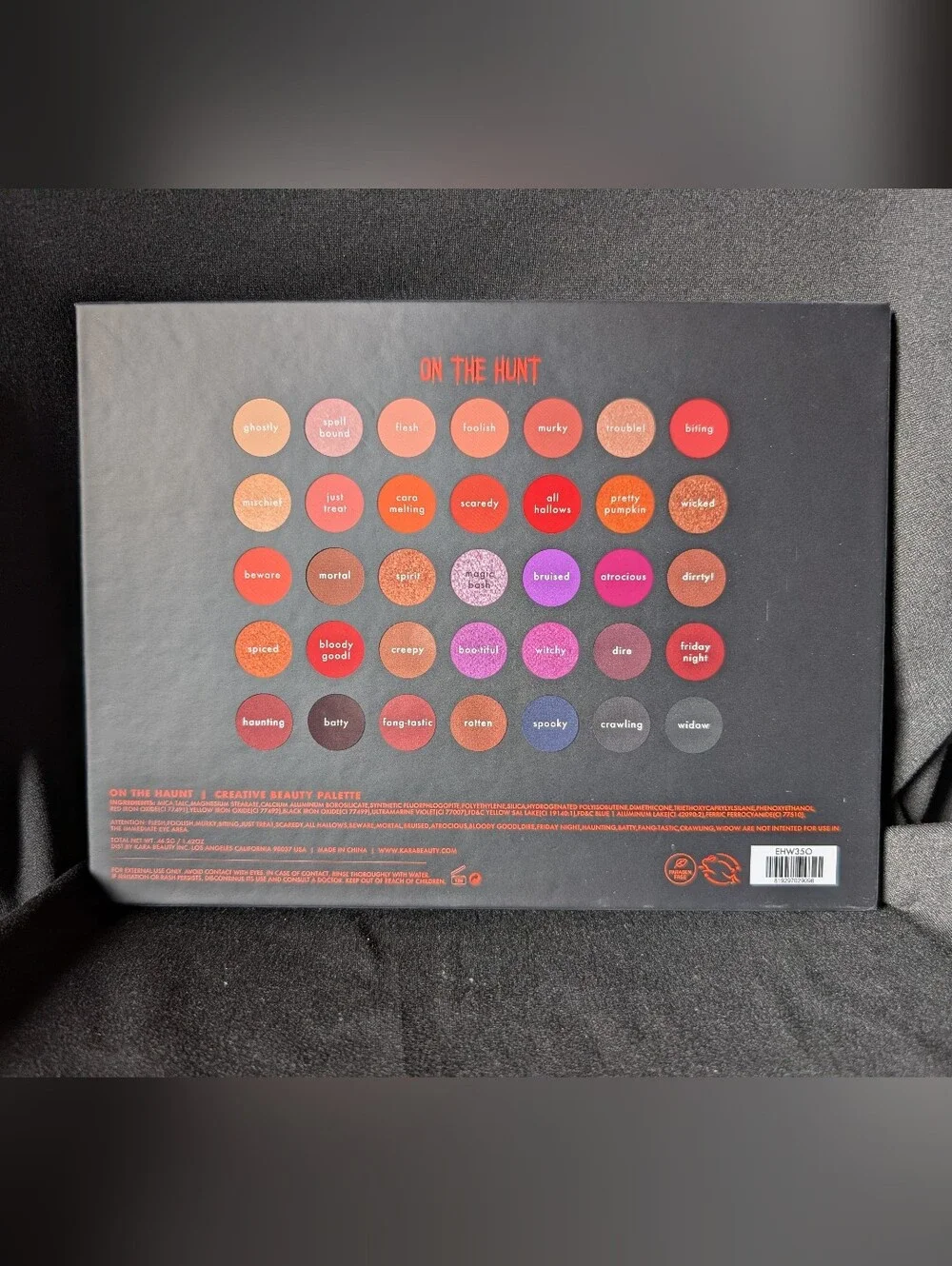 ❤️ Kara Beauty 'On the Haunt' Creative Eye Palette 35 Buttery Shades K-Beauty